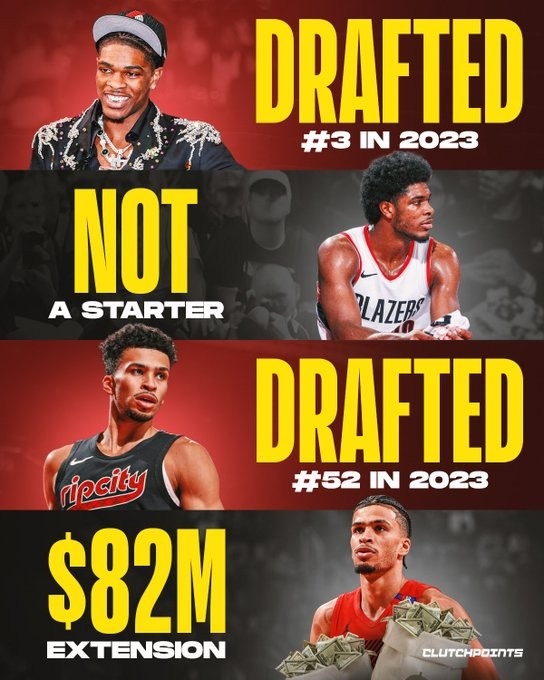 谁能想到？52顺位卡马拉8200万续约 同届同队探花亨德森前景不明